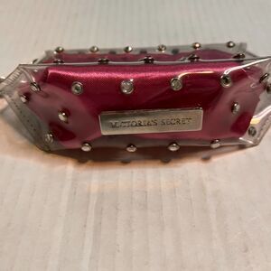 Victoria's Secret Barbiecore Beachy Wristlet Coin Purse Clear with Pink Lining*